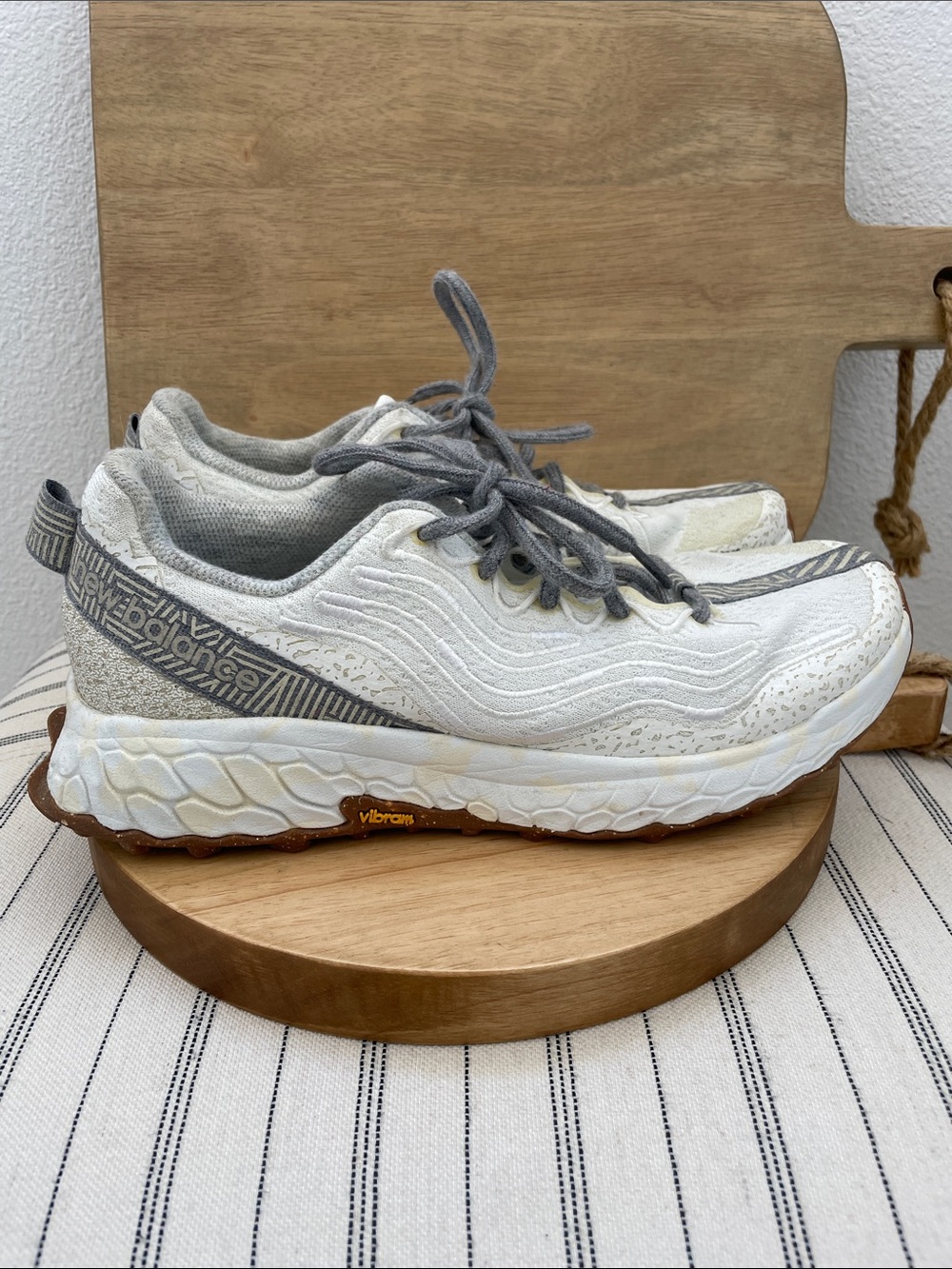 SALE! Hoka One One Women's White and Gray Neutral Running Shoes 8.5